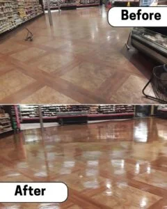 Commercial Floor Waxing - VCT