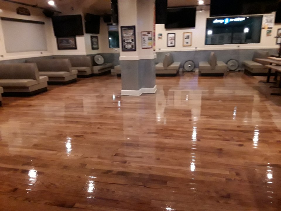 Commercial Floor stripping and waxing